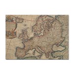 Old Vintage Classic Map Of Europe Sticker A4 (100 pack) Front