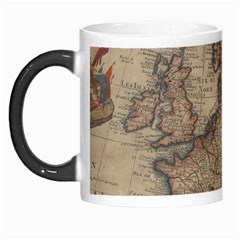 Old Vintage Classic Map Of Europe Morph Mug by Pakjumat