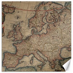 Old Vintage Classic Map Of Europe Canvas 12  X 12  by Pakjumat