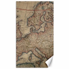 Old Vintage Classic Map Of Europe Canvas 40  X 72  by Pakjumat