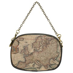 Old Vintage Classic Map Of Europe Chain Purse (One Side)