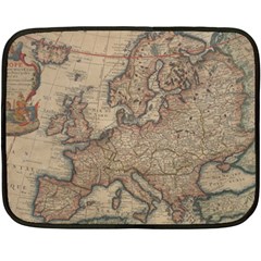 Old Vintage Classic Map Of Europe Fleece Blanket (Mini)