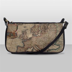 Old Vintage Classic Map Of Europe Shoulder Clutch Bag