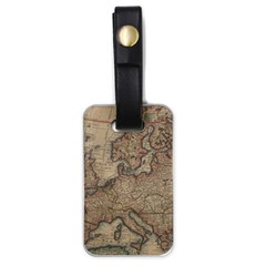 Old Vintage Classic Map Of Europe Luggage Tag (one side)