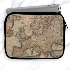 Old Vintage Classic Map Of Europe Apple Ipad 2/3/4 Zipper Cases by Pakjumat