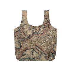 Old Vintage Classic Map Of Europe Full Print Recycle Bag (S)