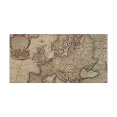 Old Vintage Classic Map Of Europe Yoga Headband