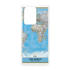 Blue White And Green World Map National Geographic Samsung Galaxy S20 Ultra 6 9 Inch Tpu Uv Case by Pakjumat