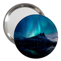 Aurora Borealis Mountain Reflection 3  Handbag Mirrors