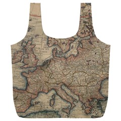 Old Vintage Classic Map Of Europe Full Print Recycle Bag (XXL)