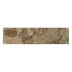 Old Vintage Classic Map Of Europe Banner And Sign 4  X 1  by Pakjumat