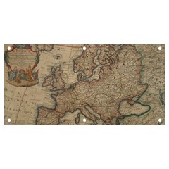 Old Vintage Classic Map Of Europe Banner and Sign 4  x 2 