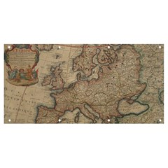 Old Vintage Classic Map Of Europe Banner and Sign 8  x 4 