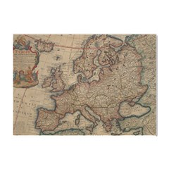 Old Vintage Classic Map Of Europe Crystal Sticker (A4)