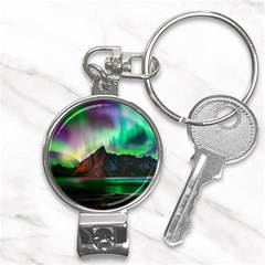 Aurora Borealis Nature Sky Light Nail Clippers Key Chain by Pakjumat