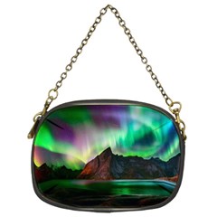 Aurora Borealis Nature Sky Light Chain Purse (two Sides) by Pakjumat