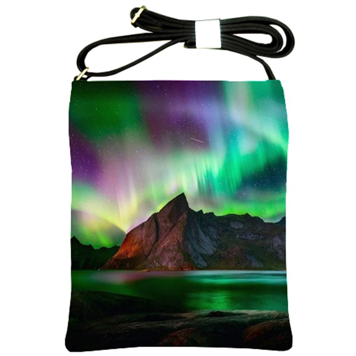 Aurora Borealis Nature Sky Light Shoulder Sling Bag