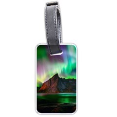 Aurora Borealis Nature Sky Light Luggage Tag (one Side) by Pakjumat