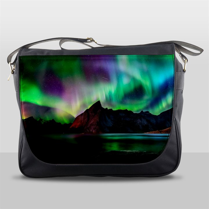 Aurora Borealis Nature Sky Light Messenger Bag