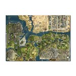 Map Illustration Gta Sticker A4 (100 pack) Front