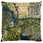 Map Illustration Gta Standard Premium Plush Fleece Cushion Case (One Side) Front