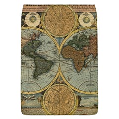 Vintage World Map Travel Geography Removable Flap Cover (l) by Pakjumat