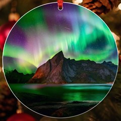 Aurora Borealis Nature Sky Light Uv Print Acrylic Ornament Round