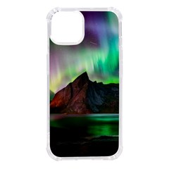 Aurora Borealis Nature Sky Light Iphone 14 Tpu Uv Print Case by Pakjumat