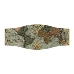 Vintage World Map Travel Geography Stretchable Headband by Pakjumat