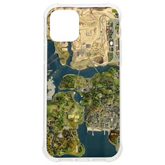 Map Illustration Gta Iphone 12/12 Pro Tpu Uv Print Case by Pakjumat