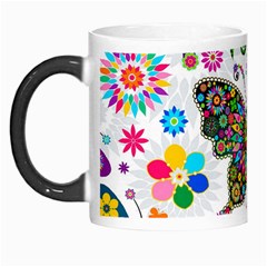 Butterflies Abstract Colorful Floral Flowers Vector Morph Mug by Pakjumat