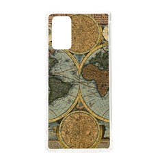 Vintage World Map Travel Geography Samsung Galaxy Note 20 Tpu Uv Case by Pakjumat