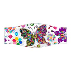 Butterflies Abstract Colorful Floral Flowers Vector Stretchable Headband by Pakjumat