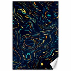 Colorful Abstract Pattern Creative Colorful Line Linear Background Canvas 24  X 36  by Pakjumat