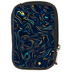 Colorful Abstract Pattern Creative Colorful Line Linear Background Compact Camera Leather Case by Pakjumat