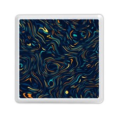 Colorful Abstract Pattern Creative Colorful Line Linear Background Memory Card Reader (square) by Pakjumat