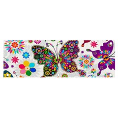 Butterflies Abstract Colorful Floral Flowers Vector Banner And Sign 6  X 2  by Pakjumat