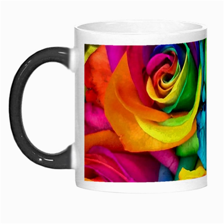 Colorful Roses Bouquet Rainbow Morph Mug