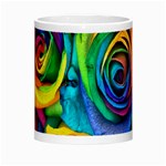 Colorful Roses Bouquet Rainbow Morph Mug Center