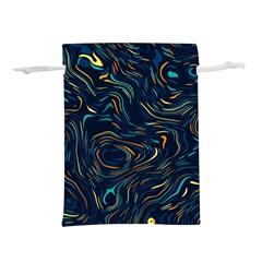 Colorful Abstract Pattern Creative Colorful Line Linear Background Lightweight Drawstring Pouch (m) by Pakjumat