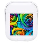 Colorful Roses Bouquet Rainbow Hard PC AirPods 1/2 Case Front