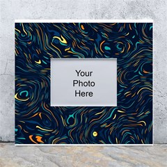 Colorful Abstract Pattern Creative Colorful Line Linear Background White Wall Photo Frame 5  X 7  by Pakjumat