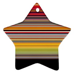 Neopolitan Horizontal Lines Strokes Ornament (star)