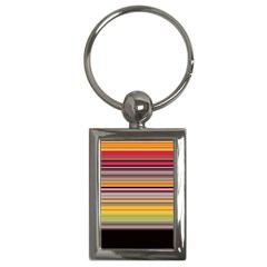 Neopolitan Horizontal Lines Strokes Key Chain (rectangle) by Pakjumat