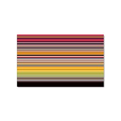 Neopolitan Horizontal Lines Strokes Sticker Rectangular (10 Pack) by Pakjumat