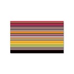 Neopolitan Horizontal Lines Strokes Sticker Rectangular (100 pack) Front