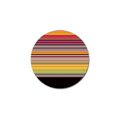 Neopolitan Horizontal Lines Strokes Golf Ball Marker by Pakjumat