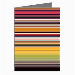 Neopolitan Horizontal Lines Strokes Greeting Card by Pakjumat