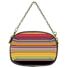 Neopolitan Horizontal Lines Strokes Chain Purse (one Side) by Pakjumat