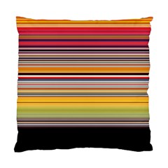 Neopolitan Horizontal Lines Strokes Standard Cushion Case (one Side) by Pakjumat